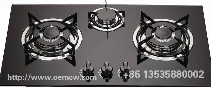 Three gas stoves