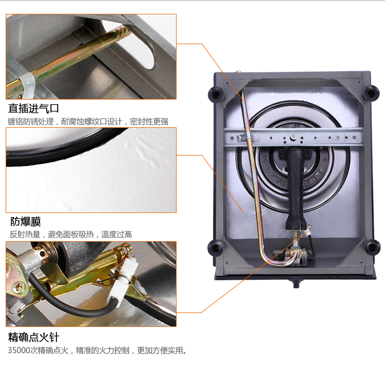 单头燃气灶煤气炉结构