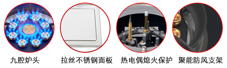 一边大火力一边小火力(鸳鸯炉具灶具)炉具灶具的结构