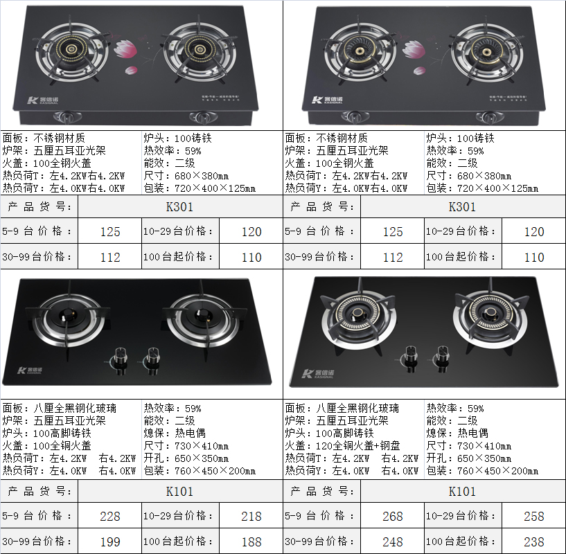 天然气灶具煤气炉批发代理加盟价格